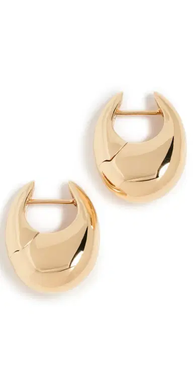 Annika Inez Large Sloping Hinge Hoops | Thumbnail 1 Annika Inez Large Sloping Hinge Hoops | Thumbnail 1