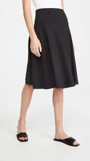 susana monaco High Waisted Tea Skirt Black M | Thumbnail 2 susana monaco High Waisted Tea Skirt Black M | Thumbnail 2