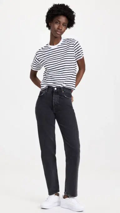 ATM Anthony Thomas Melillo School Boy Stripe Tee Black/White Stripe | Thumbnail 6 ATM Anthony Thomas Melillo School Boy Stripe Tee Black/White Stripe | Thumbnail 6