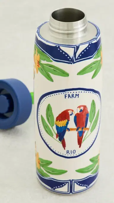 Farm Rio Tropical Destiny Water Bottle with Handle | Thumbnail 4 Farm Rio Tropical Destiny Water Bottle with Handle | Thumbnail 4