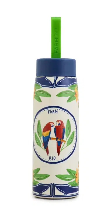 Farm Rio Tropical Destiny Water Bottle with Handle | Thumbnail 1 Farm Rio Tropical Destiny Water Bottle with Handle | Thumbnail 1