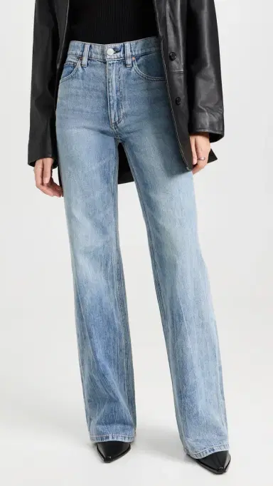 Alice + Olivia Weezy Full Length Jeans Sadie Light Vintage Blue 31 | Thumbnail 2