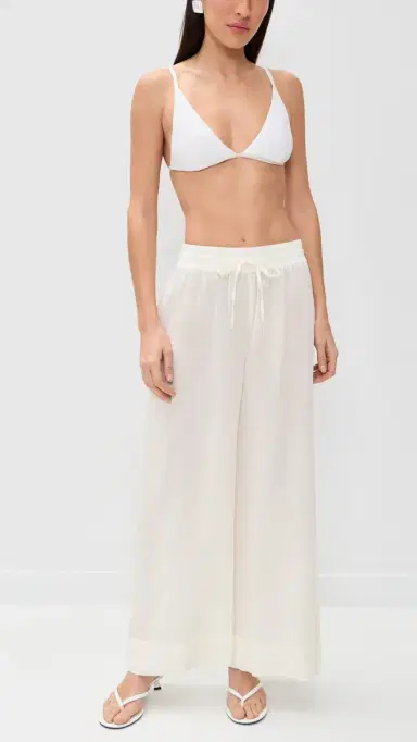 Polo Ralph Lauren mocked Pull On Cover-Up Pants Cream | Thumbnail 5