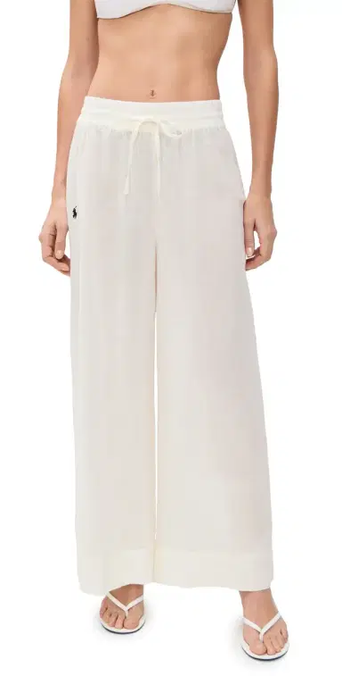 Polo Ralph Lauren mocked Pull On Cover-Up Pants Cream | Thumbnail 1
