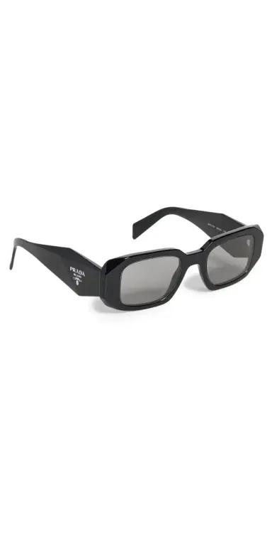 Prada 0PR 17WS Sunglasses Blk/Grey Mirror Int Silver One Size | Thumbnail 1