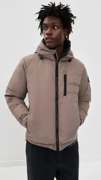 Canada Goose Lodge Black Disc Hooded Jacket Taupe Grey | Thumbnail 2 Canada Goose Lodge Black Disc Hooded Jacket Taupe Grey | Thumbnail 2