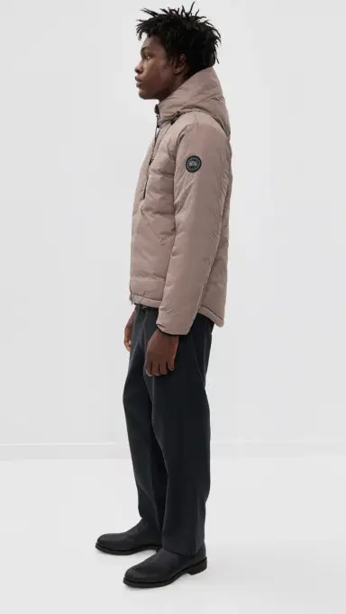 Canada Goose Lodge Black Disc Hooded Jacket Taupe Grey | Thumbnail 4 Canada Goose Lodge Black Disc Hooded Jacket Taupe Grey | Thumbnail 4