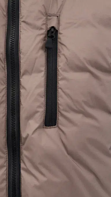 Canada Goose Lodge Black Disc Hooded Jacket Taupe Grey | Thumbnail 6 Canada Goose Lodge Black Disc Hooded Jacket Taupe Grey | Thumbnail 6