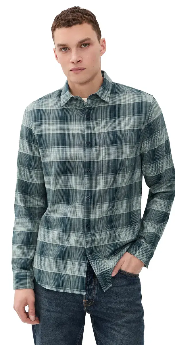 Big ky Plaid Long leeve hirt Rapids Combo