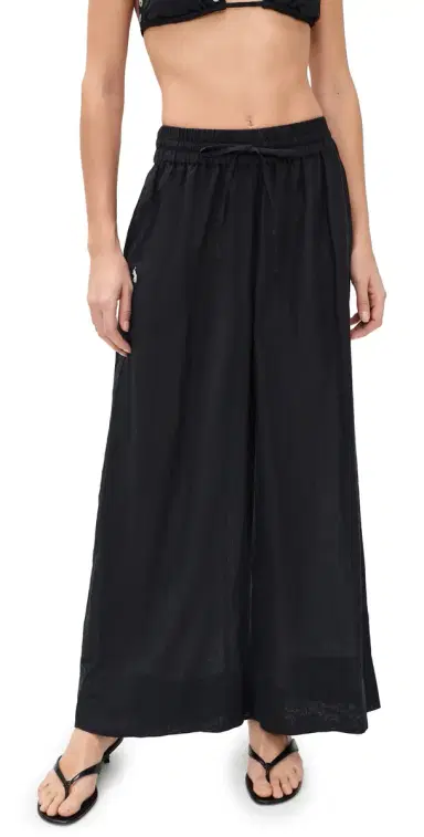 Polo Ralph Lauren mocked Pull On Cover-Up Pants Black | Thumbnail 1