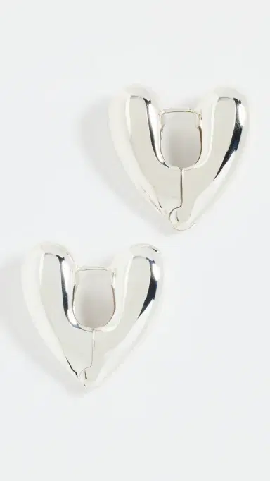 Annika Inez Large Heart Hoops | Thumbnail 2 Annika Inez Large Heart Hoops | Thumbnail 2