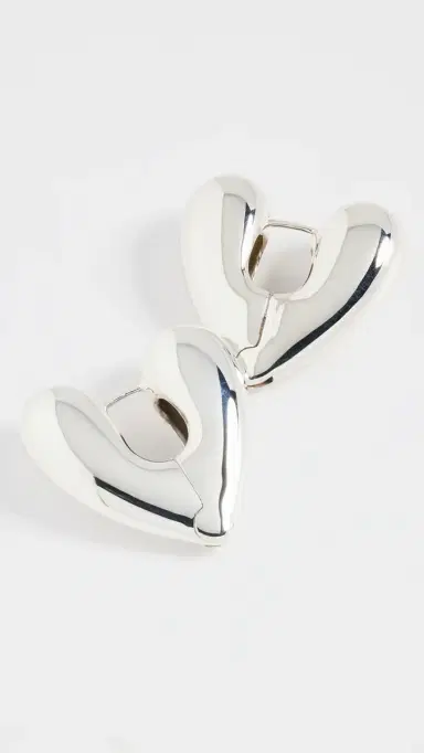 Annika Inez Large Heart Hoops | Thumbnail 4 Annika Inez Large Heart Hoops | Thumbnail 4