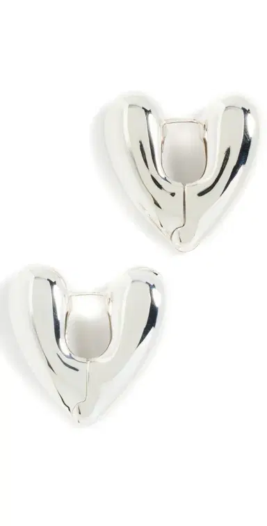 Annika Inez Large Heart Hoops | Thumbnail 1 Annika Inez Large Heart Hoops | Thumbnail 1