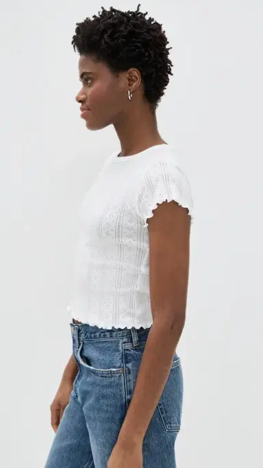 DAZE Lily Tee White Hot | Thumbnail 4