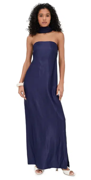 DIARRABLU Tubi Dress Solid Navy | Thumbnail 1