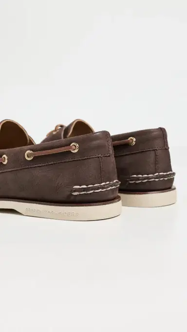 Sperry Gold Cup Authentic Original 2 Eye Nubuck Boat Shoes Brown 8 | Thumbnail 3