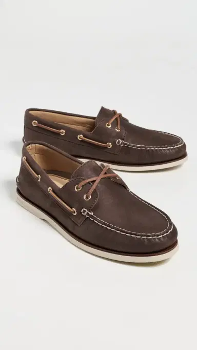 Sperry Gold Cup Authentic Original 2 Eye Nubuck Boat Shoes Brown 8 | Thumbnail 4