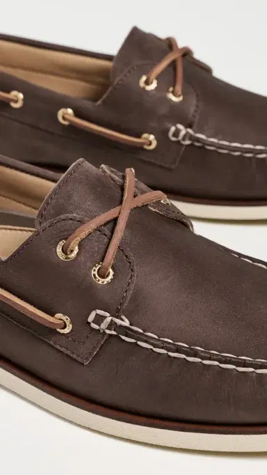 Sperry Gold Cup Authentic Original 2 Eye Nubuck Boat Shoes Brown 8 | Thumbnail 5