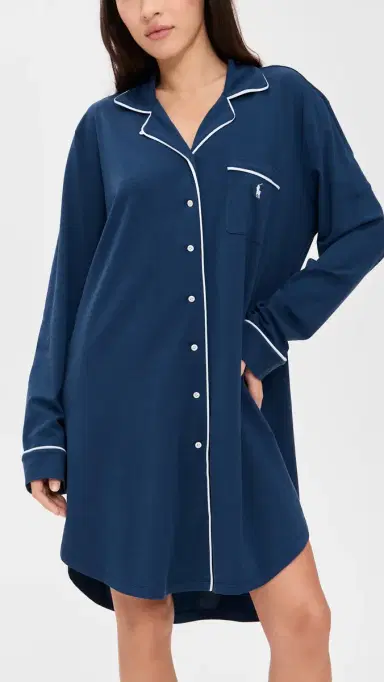 Polo Ralph Lauren Sleep Shirt Navy | Thumbnail 5 Polo Ralph Lauren Sleep Shirt Navy | Thumbnail 5