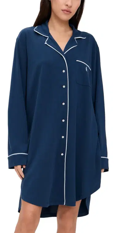 Polo Ralph Lauren Sleep Shirt Navy | Thumbnail 1 Polo Ralph Lauren Sleep Shirt Navy | Thumbnail 1