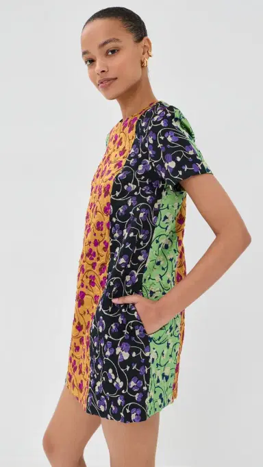 La DoubleJ Mini Swing Dress Honeysuckle Tricolor Jacquard L | Thumbnail 4 La DoubleJ Mini Swing Dress Honeysuckle Tricolor Jacquard L | Thumbnail 4
