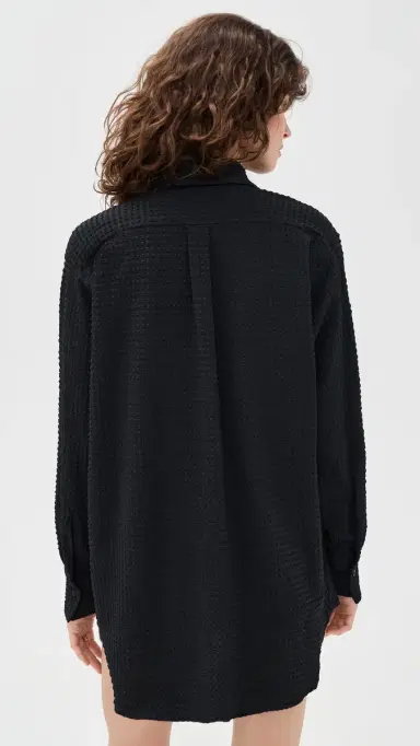 Hunza G Oversized Shirt Black | Thumbnail 3 Hunza G Oversized Shirt Black | Thumbnail 3