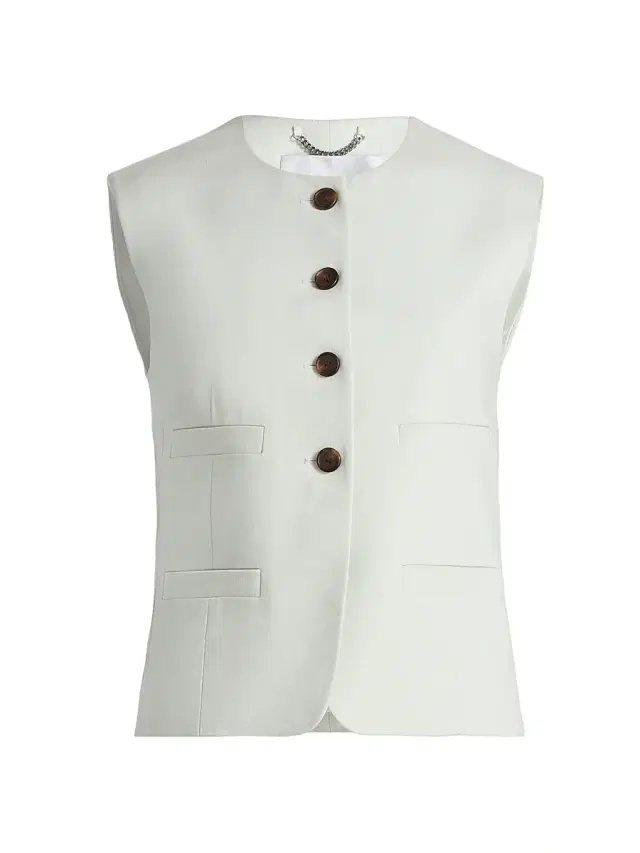 Women's Georgie Linen-Blend Vest - Pale Mint