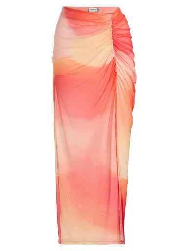 Simkhai Women's Kensingten Ombre Midi-Skirt - Golden Hour - Size Small | Thumbnail 1
