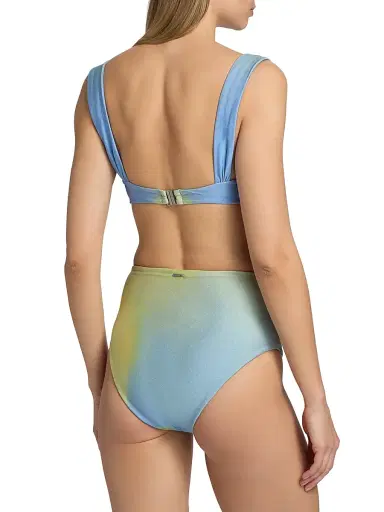 SIMKHAI Women's Anniston Ombre Bikini Top - Golden Hour | Thumbnail 4