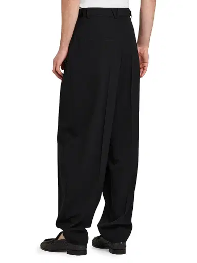 Bottega Veneta Men's Asymmetric Light Wool Trousers | Thumbnail 5