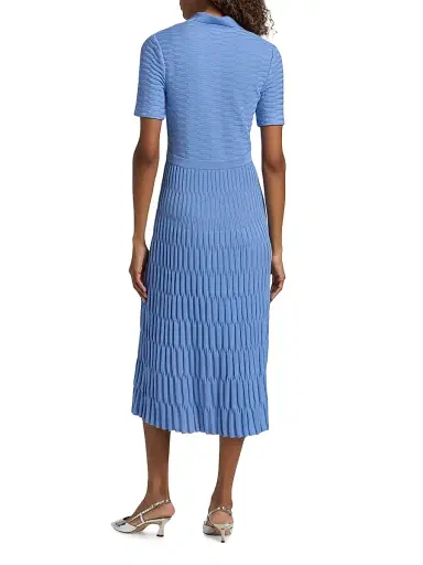 Misook Women's Knit A-Line Polo Maxi Dress | Thumbnail 5 Misook Women's Knit A-Line Polo Maxi Dress | Thumbnail 5