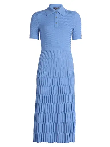 Misook Women's Knit A-Line Polo Maxi Dress | Thumbnail 1 Misook Women's Knit A-Line Polo Maxi Dress | Thumbnail 1