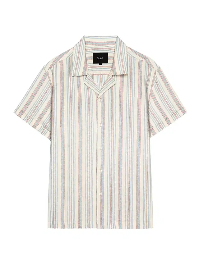 Men's Amalfi Striped Camp Shirt - Amalfi Stripe