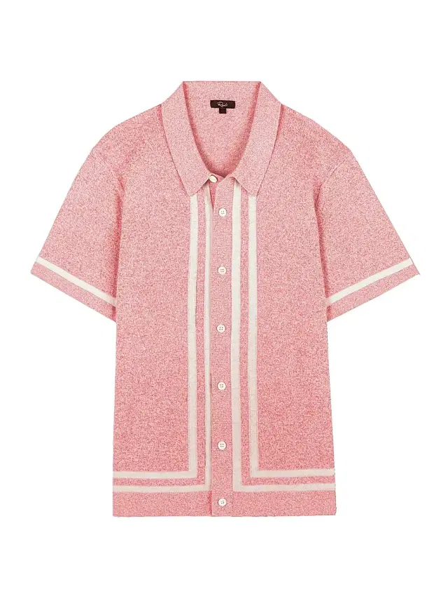 Men's Leo Cotton-Blend Shirt - Rose Melange