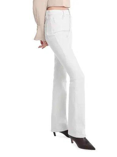 Favorite Daughter Women's The Valentina Super High-Rise Boot-Cut Jeans - Anchorage White - Size 31 | Thumbnail 4 Favorite Daughter Women's The Valentina Super High-Rise Boot-Cut Jeans - Anchorage White - Size 31 | Thumbnail 4