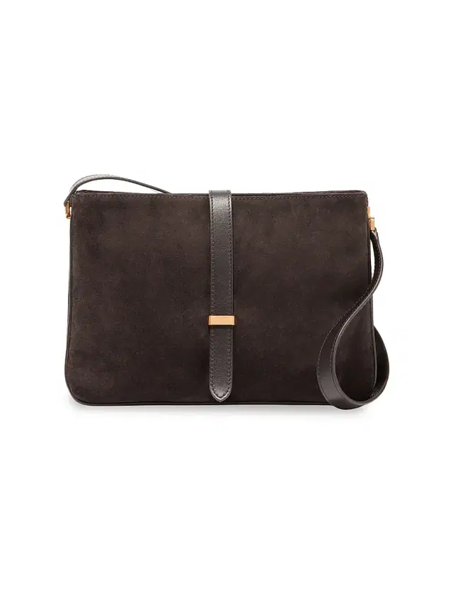 Nili Lotan Women's Jane Suede Shoulder Bag - Espresso