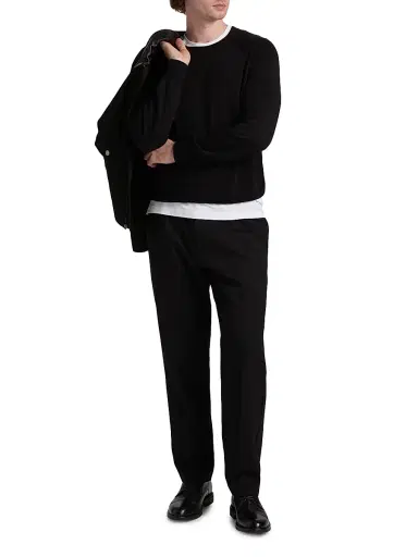 Nili Lotan Men's Reggie Crewneck Silk-Cotton Sweater | Thumbnail 2 Nili Lotan Men's Reggie Crewneck Silk-Cotton Sweater | Thumbnail 2