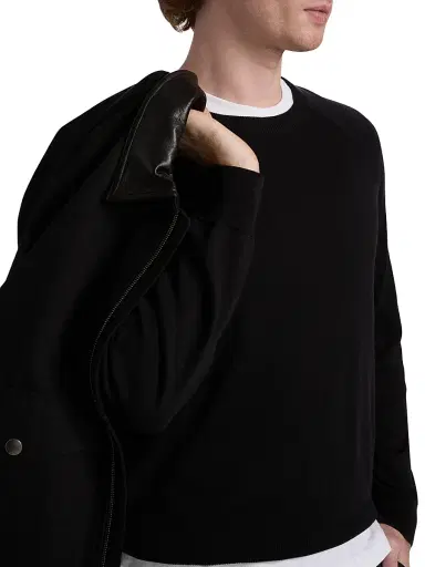 Nili Lotan Men's Reggie Crewneck Silk-Cotton Sweater | Thumbnail 6 Nili Lotan Men's Reggie Crewneck Silk-Cotton Sweater | Thumbnail 6