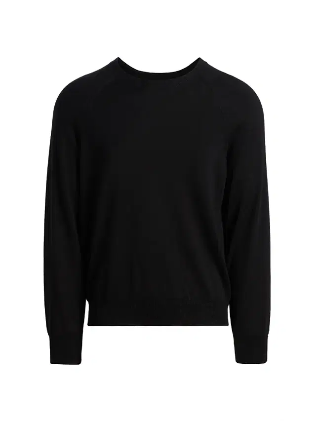 Men's Reggie Crewneck Silk-Cotton Sweater - Black