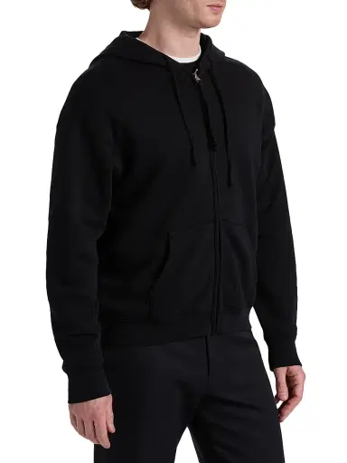 Nili Lotan Men's Brian Zip-Front Cotton Hoodie - Midnight - Size XXL | Thumbnail 4 Nili Lotan Men's Brian Zip-Front Cotton Hoodie - Midnight - Size XXL | Thumbnail 4