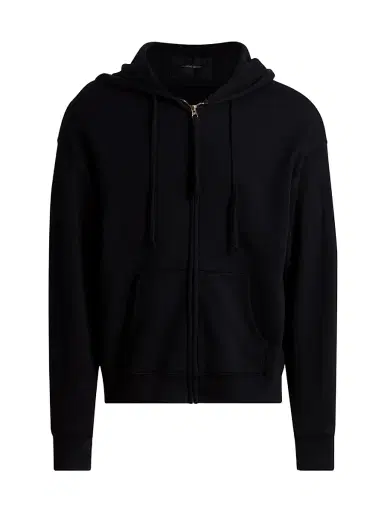 Nili Lotan Men's Brian Zip-Front Cotton Hoodie - Midnight - Size XXL | Thumbnail 1 Nili Lotan Men's Brian Zip-Front Cotton Hoodie - Midnight - Size XXL | Thumbnail 1