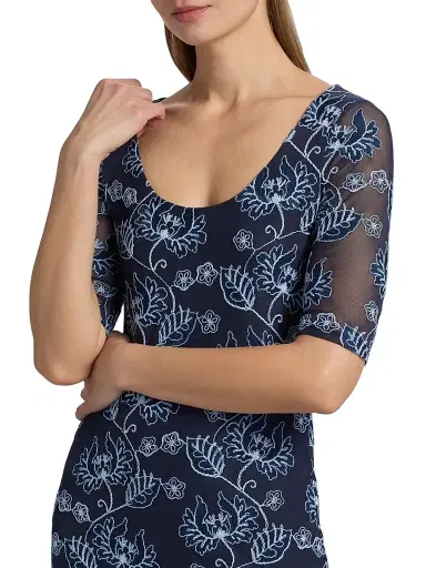 Johnny Was Women's Maya Mesh Midi-Dress | Thumbnail 6 Johnny Was Women's Maya Mesh Midi-Dress | Thumbnail 6