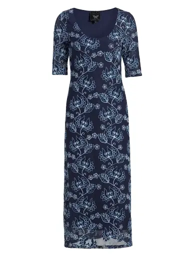 Johnny Was Women's Maya Mesh Midi-Dress | Thumbnail 1 Johnny Was Women's Maya Mesh Midi-Dress | Thumbnail 1