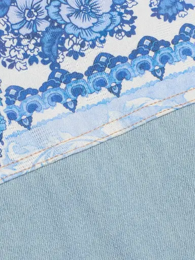 Johnny Was Women's Bandana Denim Jacket | Thumbnail 7 Johnny Was Women's Bandana Denim Jacket | Thumbnail 7