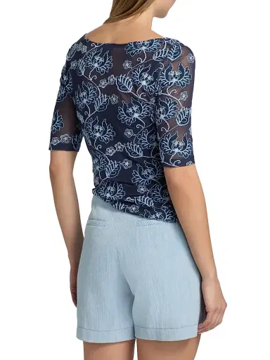Johnny Was Women's Hannalyn Mesh T-Shirt | Thumbnail 5 Johnny Was Women's Hannalyn Mesh T-Shirt | Thumbnail 5