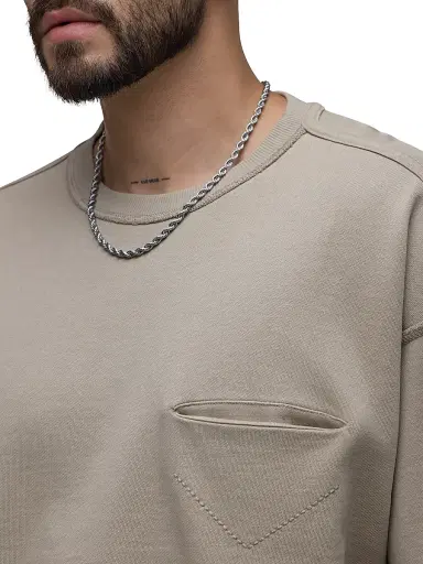 Hudson Jeans Men's French Terry Crewneck Sweatshirt | Thumbnail 7 Hudson Jeans Men's French Terry Crewneck Sweatshirt | Thumbnail 7