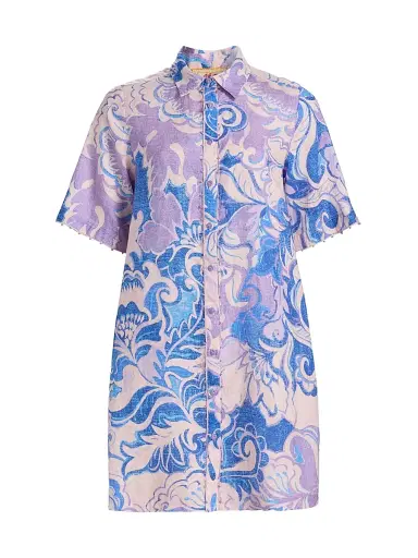 Johnny Was Women's Ravena Linen Shirtdress - Ravena - Size Medium | Thumbnail 1 Johnny Was Women's Ravena Linen Shirtdress - Ravena - Size Medium | Thumbnail 1