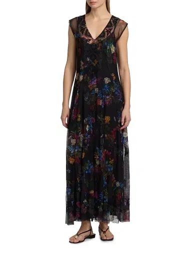 Johnny Was Women's Kahlani Socorro Mesh Dress - Kahlani | Thumbnail 3 Johnny Was Women's Kahlani Socorro Mesh Dress - Kahlani | Thumbnail 3