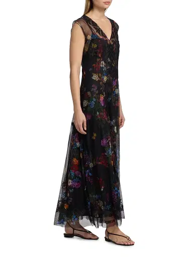 Johnny Was Women's Kahlani Socorro Mesh Dress - Kahlani | Thumbnail 4 Johnny Was Women's Kahlani Socorro Mesh Dress - Kahlani | Thumbnail 4
