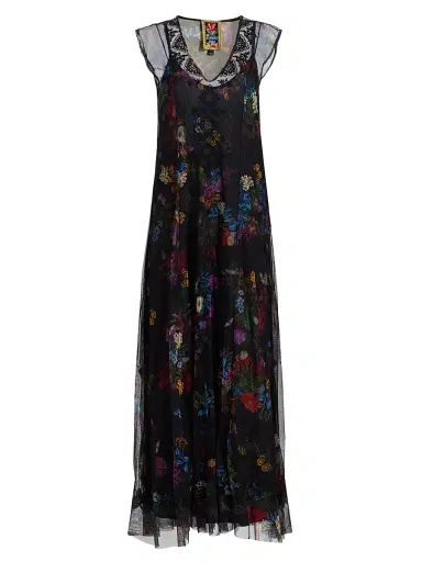 Johnny Was Women's Kahlani Socorro Mesh Dress - Kahlani | Thumbnail 1 Johnny Was Women's Kahlani Socorro Mesh Dress - Kahlani | Thumbnail 1